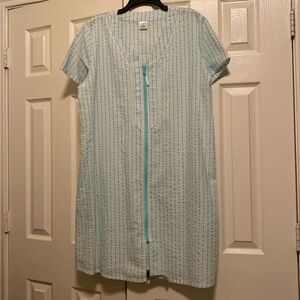 Duster robe full zip with pockets - Croft and Barrow Seersucker Size XL
